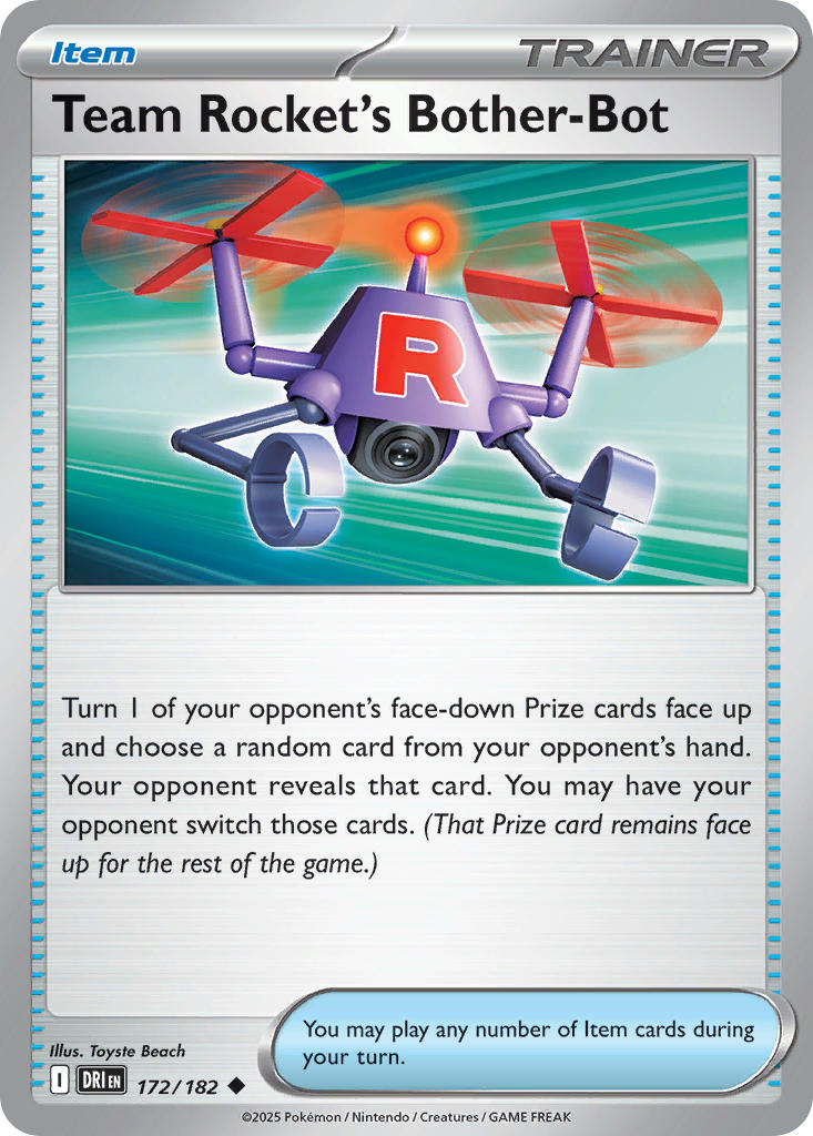 Team Rocket's Bother-Bot⁣ - Destined Rivals⁣ (Uncommon)⁣ [172] English / Near Mint / Normal