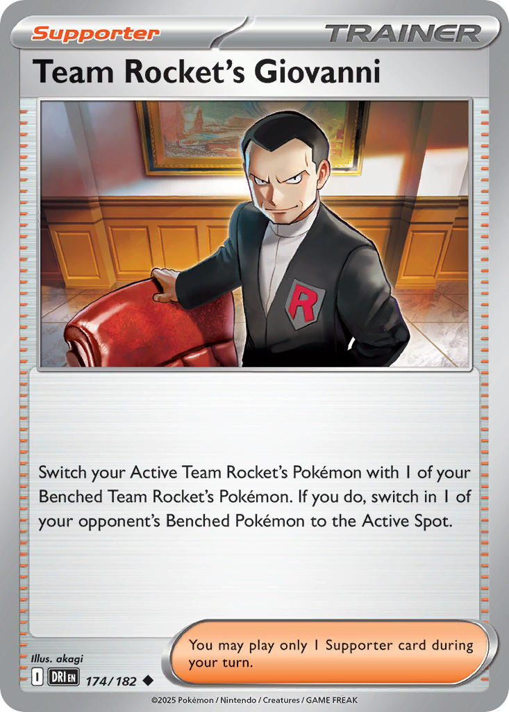 Team Rocket's Giovanni - Destined Rivals (Uncommon) [174] Kortspil