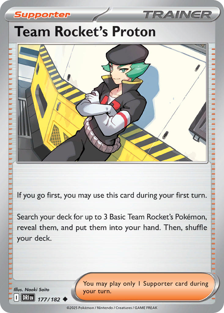 Team Rocket's Proton⁣ - Destined Rivals⁣ (Uncommon)⁣ [177] English / Near Mint / Normal