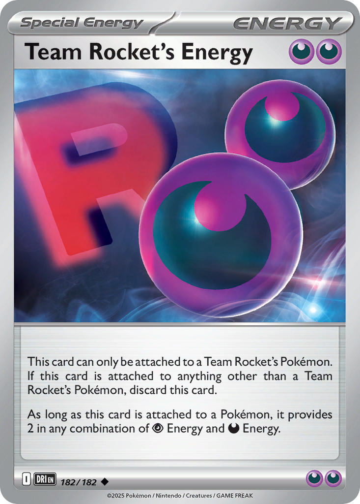 Team Rocket's Energy⁣ - Destined Rivals⁣ (Uncommon)⁣ [182] English / Near Mint / Normal