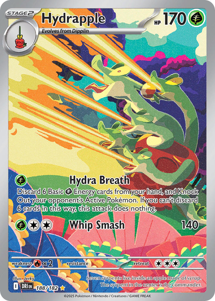 Hydrapple⁣ - Destined Rivals⁣ (Illustration Rare)⁣ [188] English / Near Mint / Normal