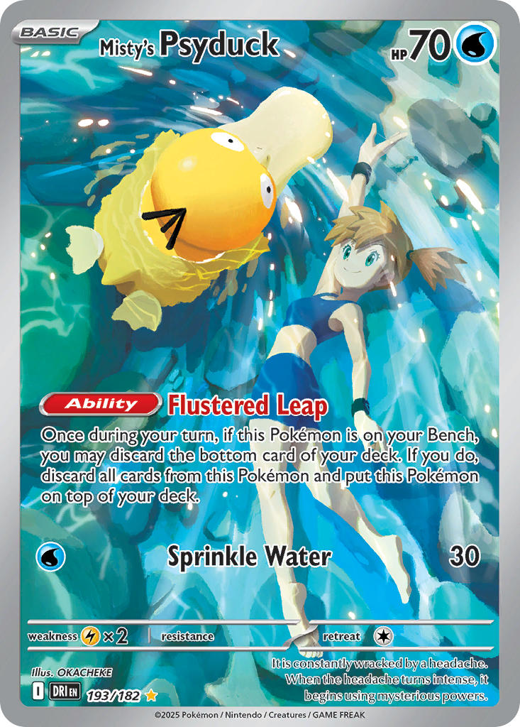 Misty's Psyduck⁣ - Destined Rivals⁣ (Illustration Rare)⁣ [193] English / Near Mint / Normal