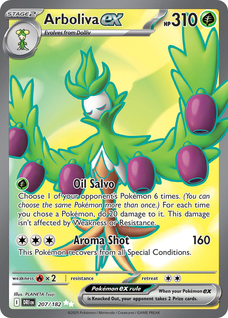 Arboliva ex⁣ - Destined Rivals⁣ (Ultra Rare)⁣ [207] English / Near Mint / Normal