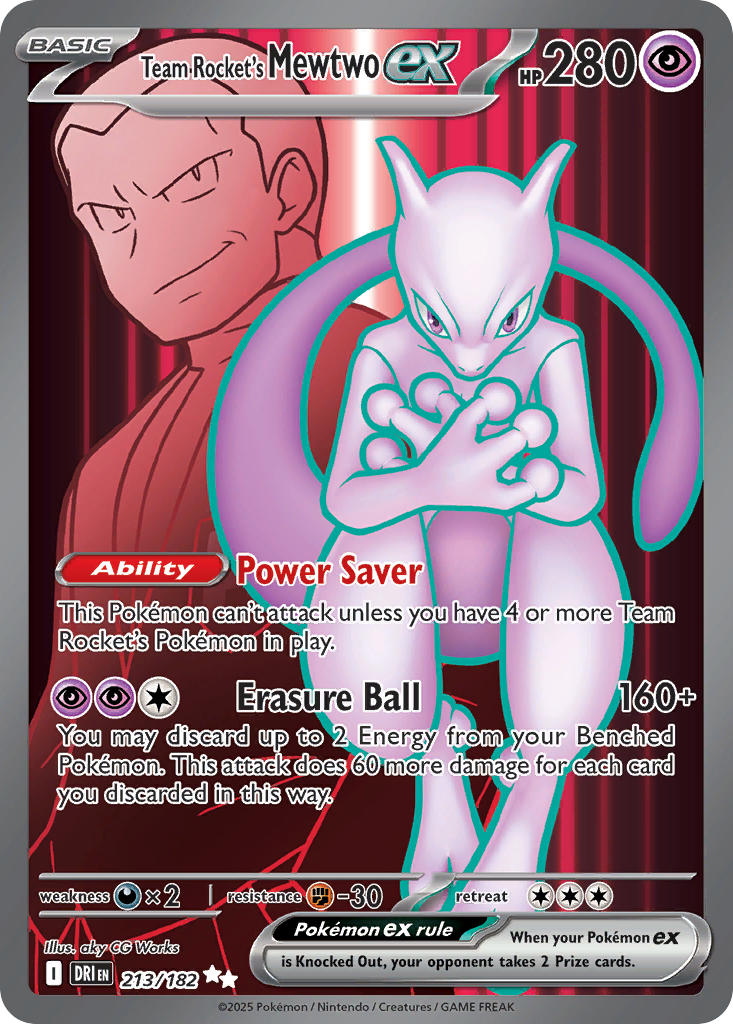 Team Rocket's Mewtwo ex⁣ - Destined Rivals⁣ (Ultra Rare)⁣ [213] English / Near Mint / Normal