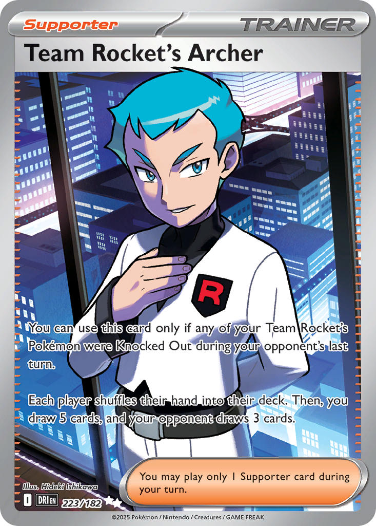 Team Rocket's Archer⁣ - Destined Rivals⁣ (Ultra Rare)⁣ [223] English / Near Mint / Normal