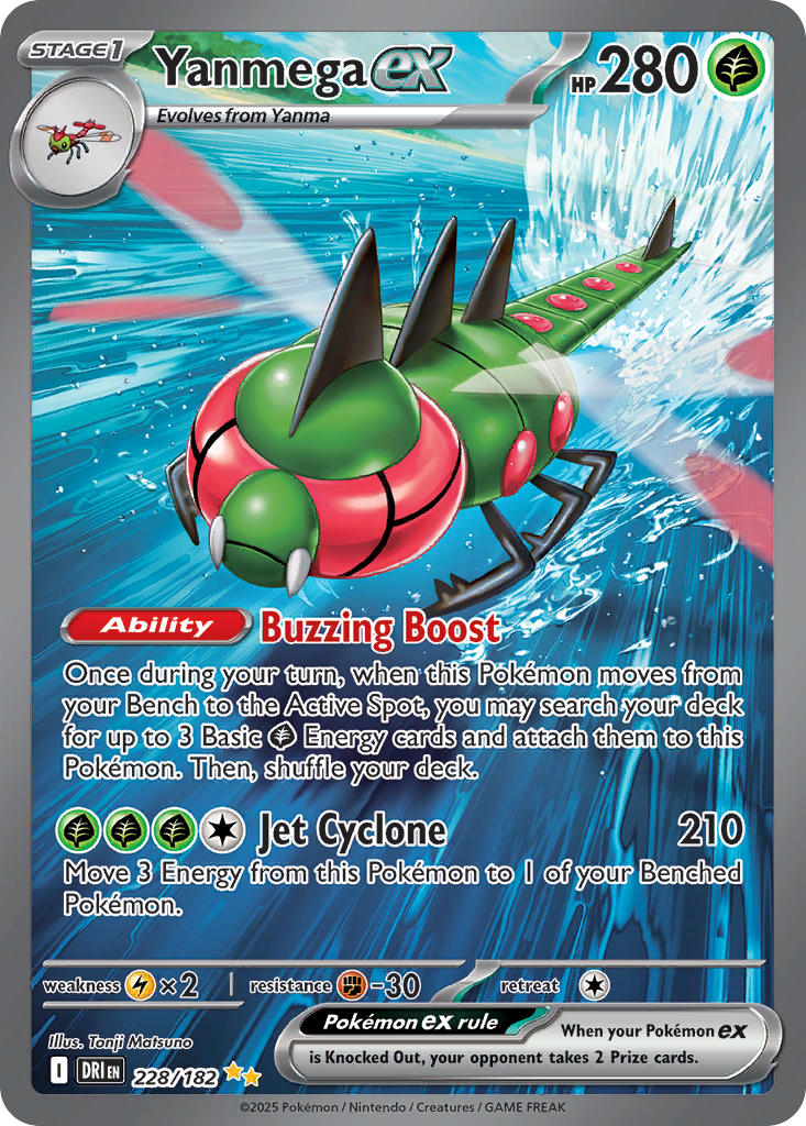 Yanmega ex⁣ - Destined Rivals⁣ (Special Illustration Rare)⁣ [228] English / Near Mint / Normal