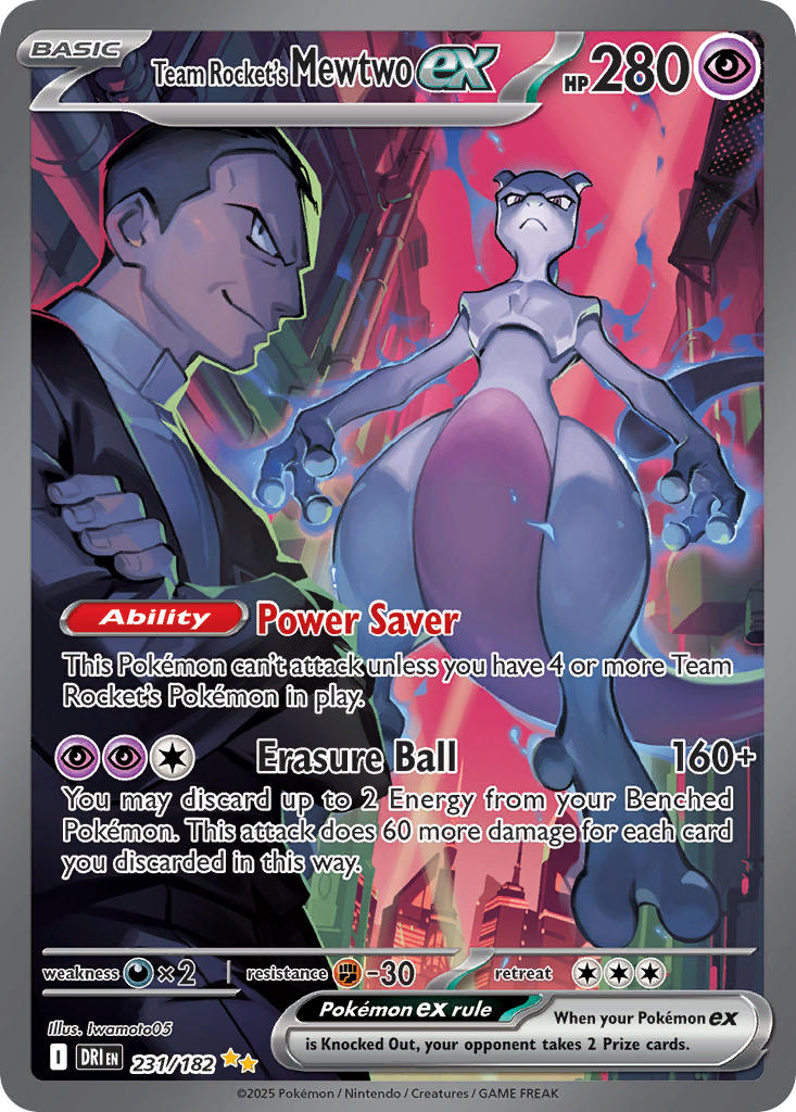 Team Rocket's Mewtwo ex⁣ - Destined Rivals⁣ (Special Illustration Rare)⁣ [231] English / Near Mint / Normal