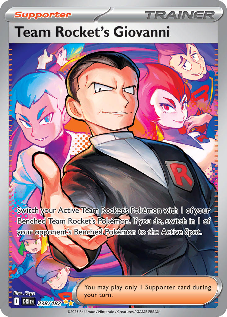 Team Rocket's Giovanni⁣ - Destined Rivals⁣ (Special Illustration Rare)⁣ [238] English / Near Mint / Normal