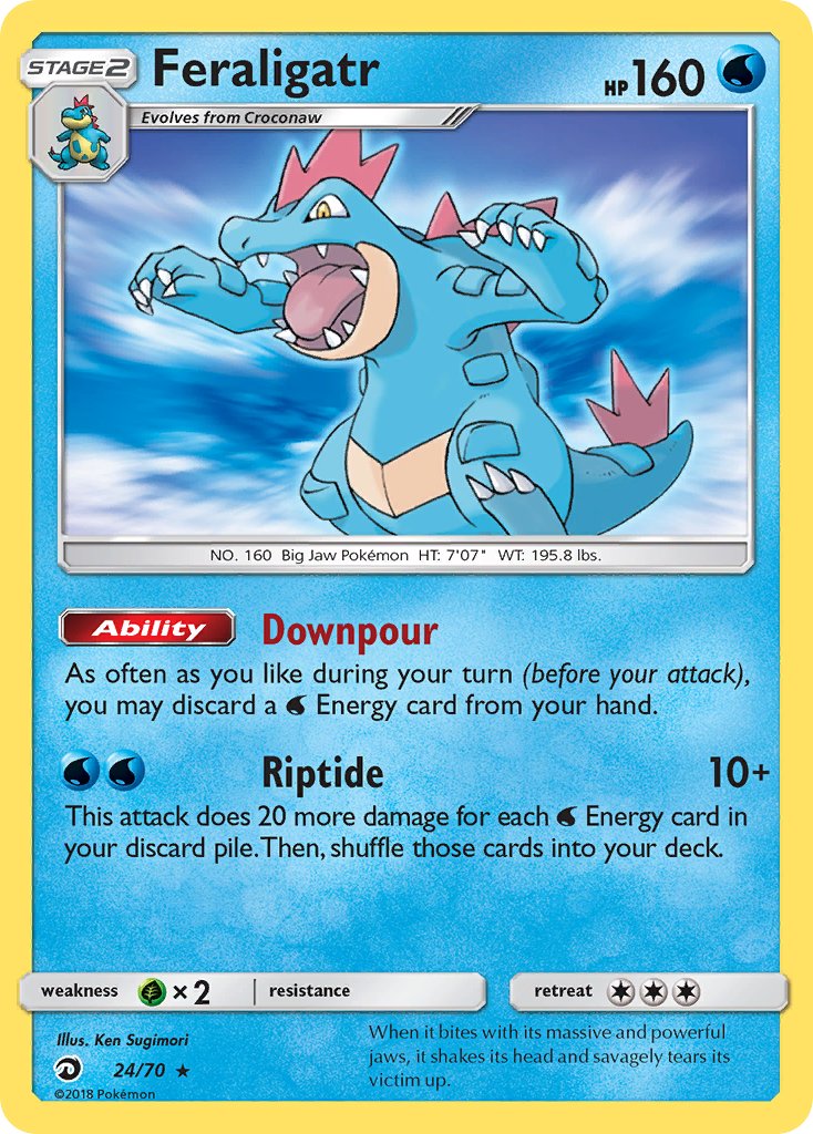 Feraligatr - Dragon Majesty (Holo Rare) [DRM-24] English / Near Mint / Normal
