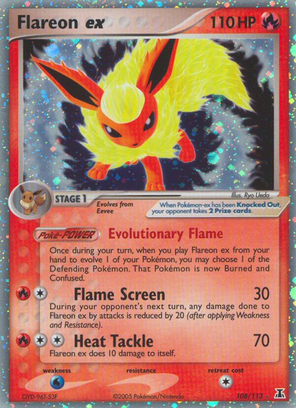 Flareon ex - EX Delta Species (Ultra Rare) [DS-108] English / Near Mint / Normal