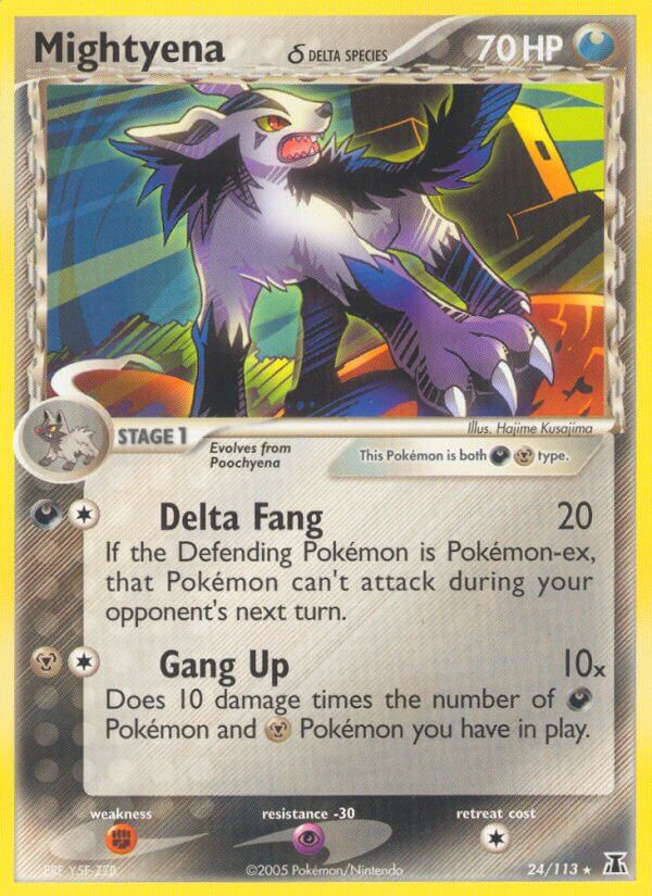 Mightyena δ Delta Species - EX Delta Species (Rare) [DS-24] English / Near Mint / Normal