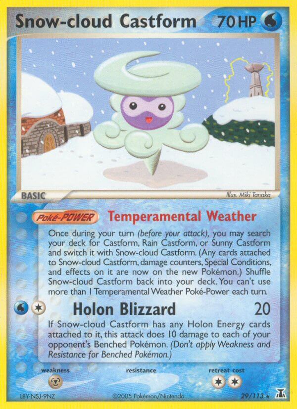 Snow-cloud Castform - EX Delta Species (Rare) [DS-29] English / Near Mint / Normal