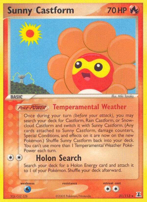 Sunny Castform - EX Delta Species (Rare) [DS-31] English / Near Mint / Normal