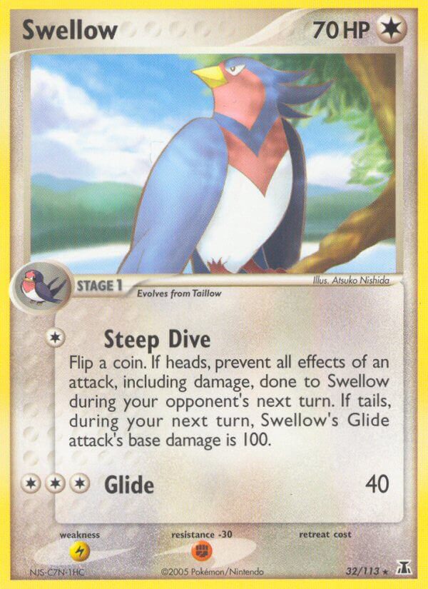 Swellow - EX Delta Species (Rare) [DS-32] English / Near Mint / Normal
