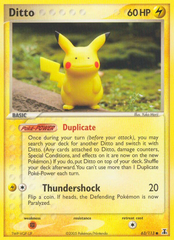 Ditto⁣ - EX Delta Species⁣ (Common)⁣ [63] English / Excellent / Normal