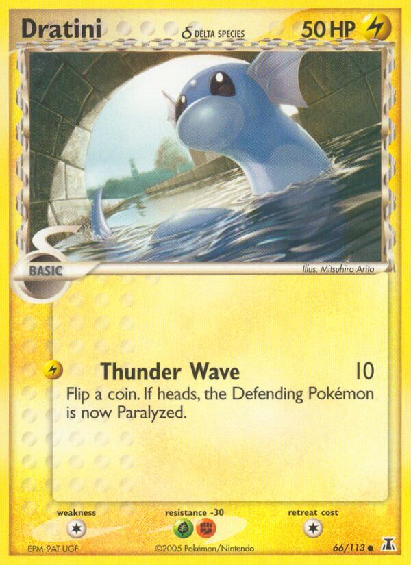 Dratini δ Delta Species (Thunder Wave) - EX Delta Species (Common) [DS-66] English / Near Mint / Normal