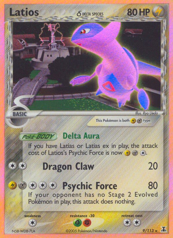 Latios Delta Species EX Delta Species Holo Rare DS-9 Kortspil