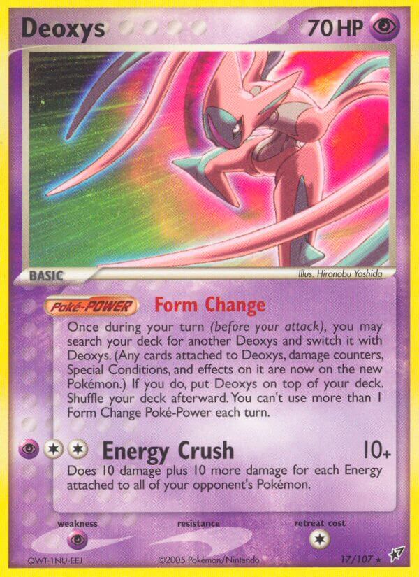 Deoxys⁣ - EX Deoxys⁣ (Rare)⁣ [17] English / Poor / Normal