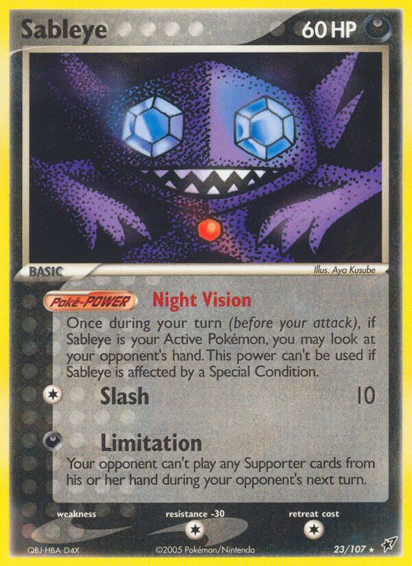 Sableye - EX Deoxys (Rare) [DX-23] English / Near Mint / Normal