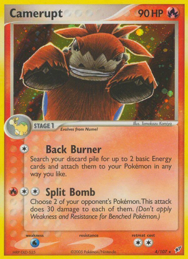 Camerupt EX Deoxys Holo Rare DX-4 Kortspil