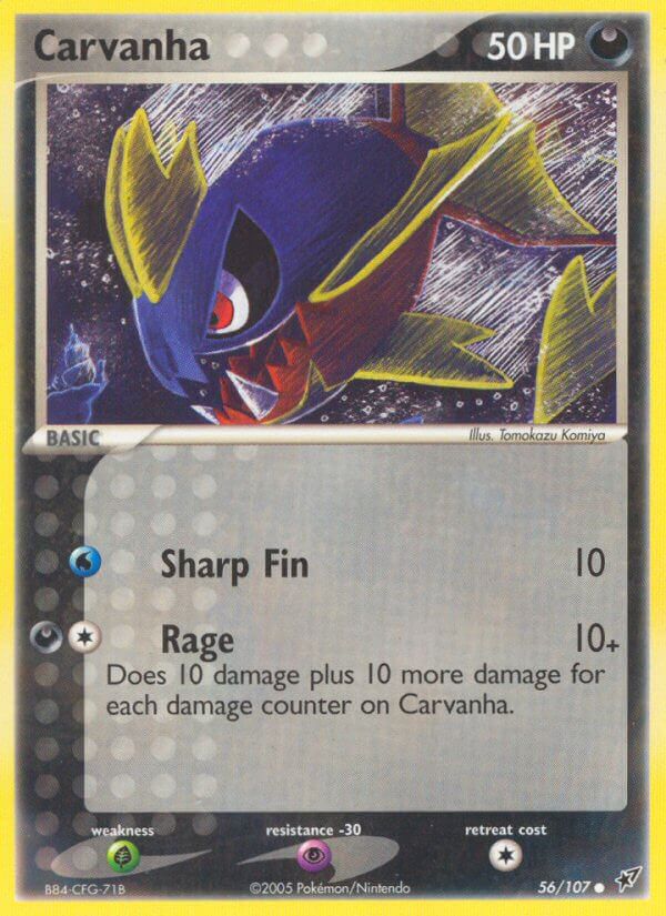 Carvanha - EX Deoxys (Common) [DX-56] English / Near Mint / Normal