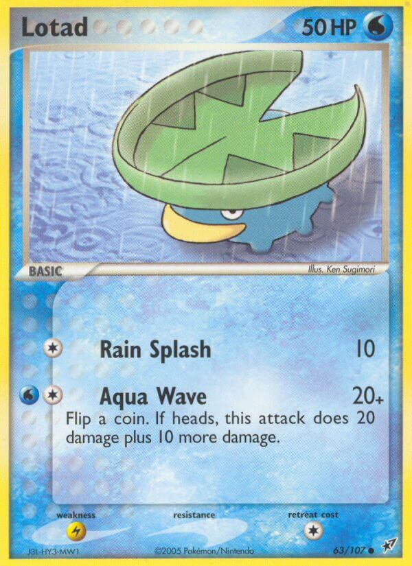 Lotad (Rain Splash) - EX Deoxys (Common) [DX-63] English / Near Mint / Normal