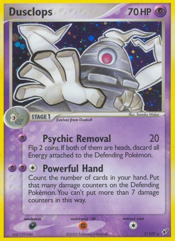 Dusclops EX Deoxys Holo Rare DX-7 Kortspil