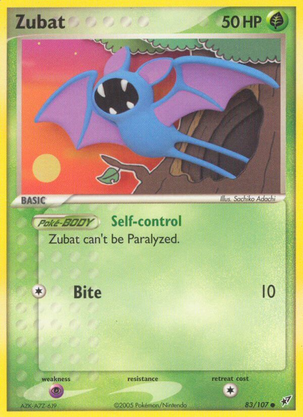 Zubat - EX Deoxys (Common) [DX-83] English / Near Mint / Normal