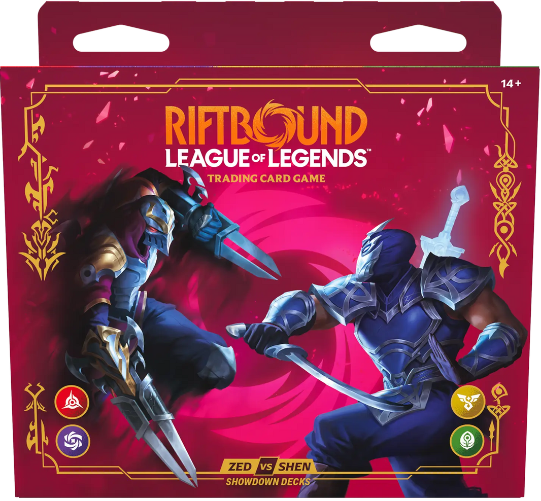 Riftbound League of Legends TCG Vendetta Zed vs Shen Showdown Decks