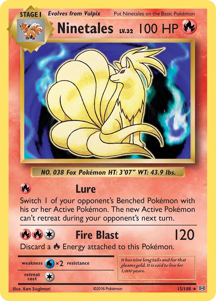 Ninetales - Evolutions (Holo Rare) [EVO-15] English / Near Mint / Normal