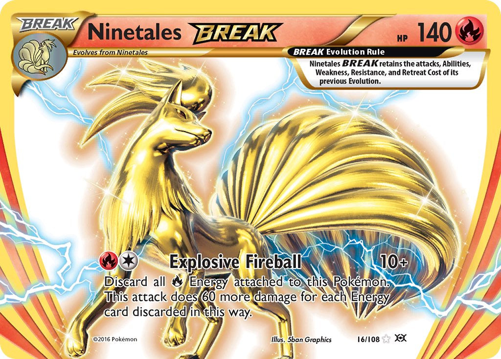 Ninetales BREAK - Evolutions (Holo Rare) [EVO-16] English / Played / Normal