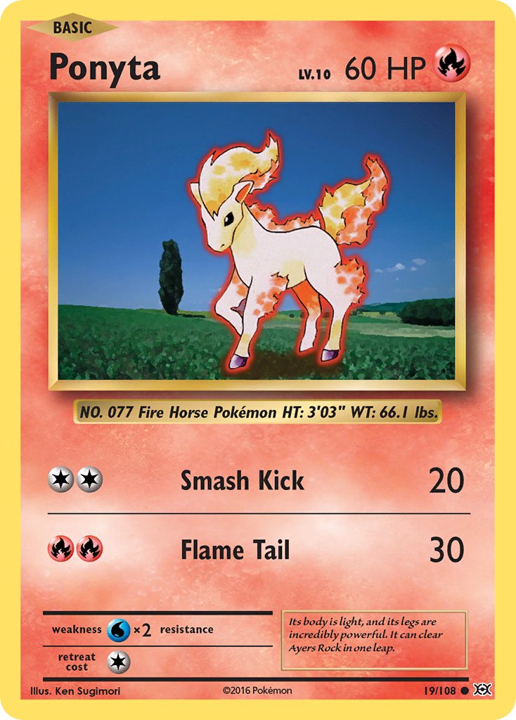 Ponyta - Evolutions (Common) [EVO-19] English / Near Mint / Normal