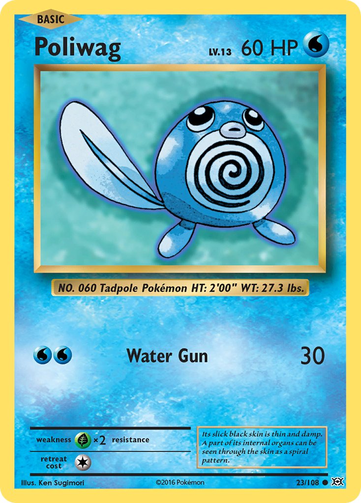 Poliwag - Evolutions (Common) [EVO-23] English / Near Mint / Normal