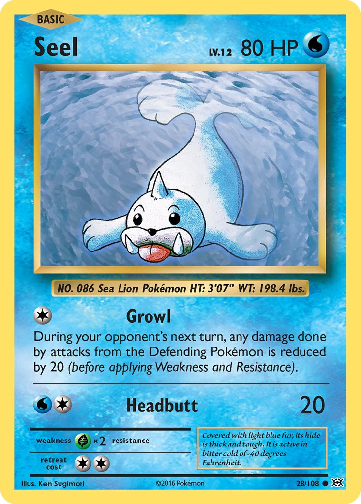 Seel - Evolutions (Common) [EVO-28] English / Near Mint / Normal