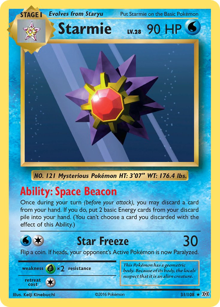 Starmie - Evolutions (Rare) [EVO-31] English / Near Mint / Normal