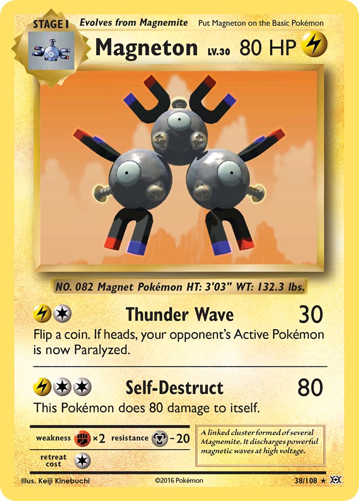 Magneton - Evolutions (Holo Rare) [EVO-38] English / Played / Normal