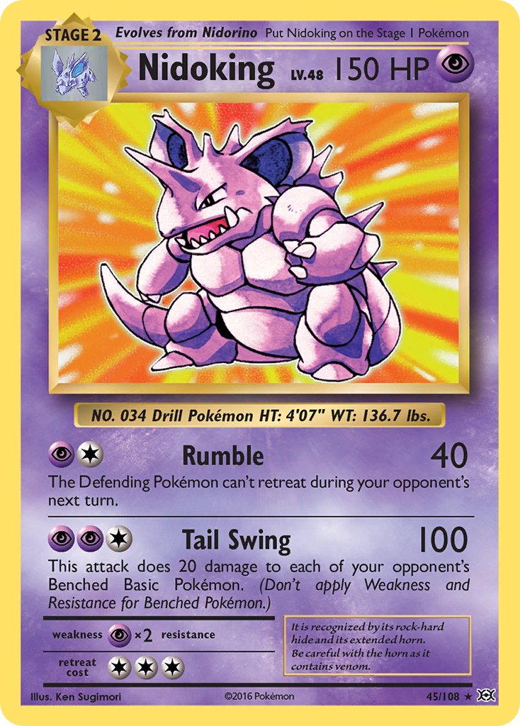 Nidoking - Evolutions (Holo Rare) [EVO-45] English / Near Mint / Normal