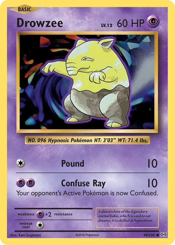 Drowzee - Evolutions (Common) [EVO-49] English / Near Mint / Normal