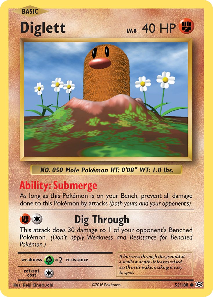 Diglett - Evolutions (Common) [EVO-55] English / Near Mint / Normal