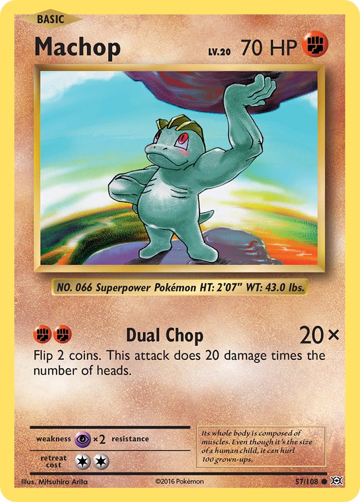 Machop - Evolutions (Common) [EVO-57] English / Near Mint / Normal