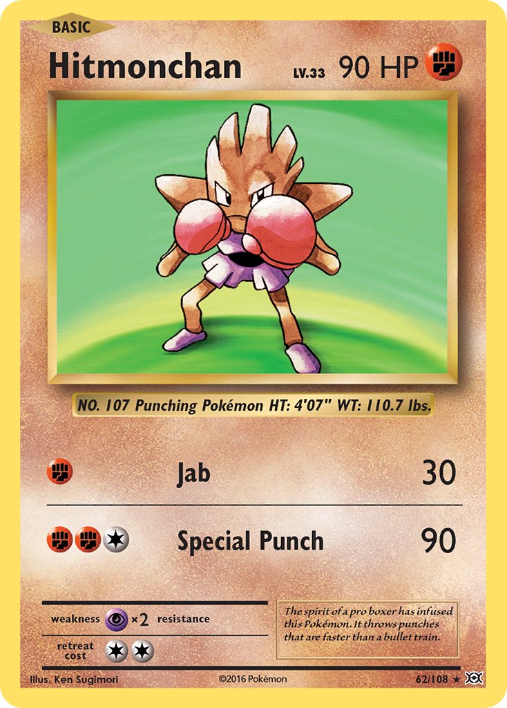 Hitmonchan - Evolutions (Holo Rare) [EVO-62] English / Near Mint / Normal