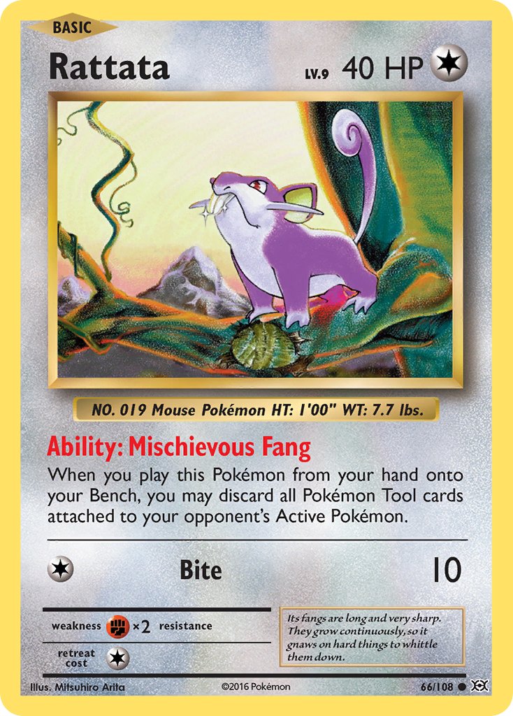 Rattata - Evolutions (Common) [EVO-66] English / Near Mint / Normal