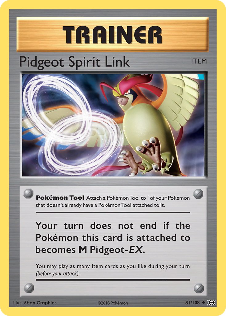 Pidgeot Spirit Link - Evolutions (Uncommon) [EVO-81] English / Near Mint / Normal