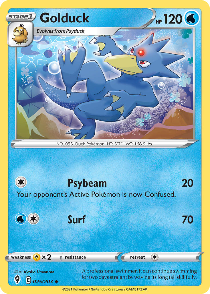 Golduck - Evolving Skies (Uncommon) [EVS-025] English / Near Mint / Normal