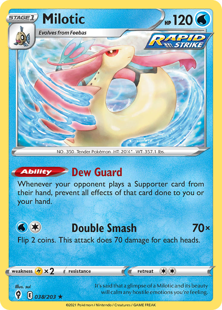Milotic - Evolving Skies (Rare) [EVS-038] English / Near Mint / Normal