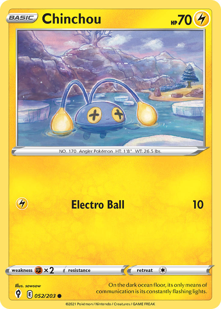 Chinchou - Evolving Skies (Common) [EVS-052] English / Near Mint / Normal