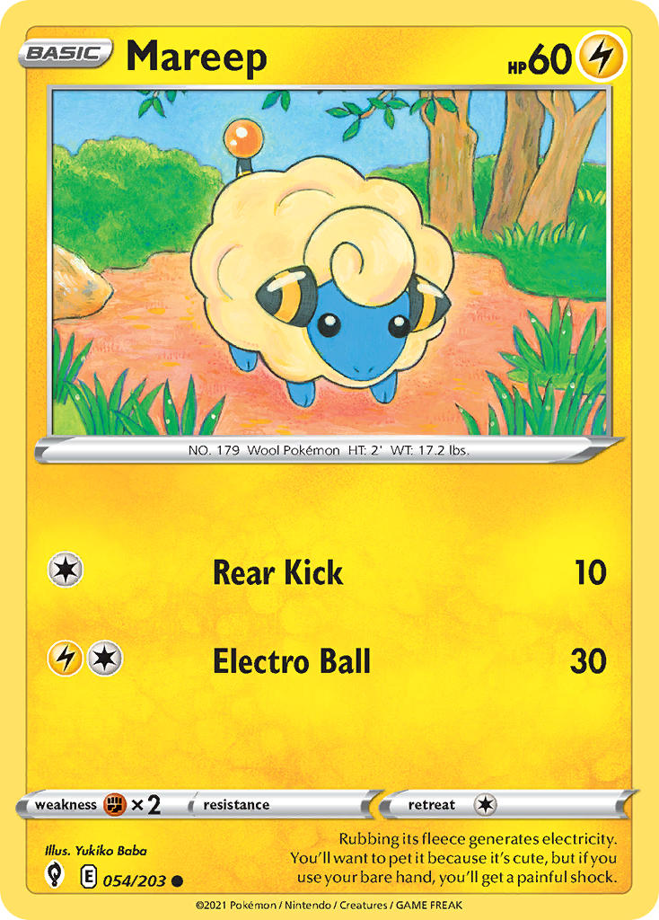 Mareep - Evolving Skies (Common) [EVS-054] English / Near Mint / Normal
