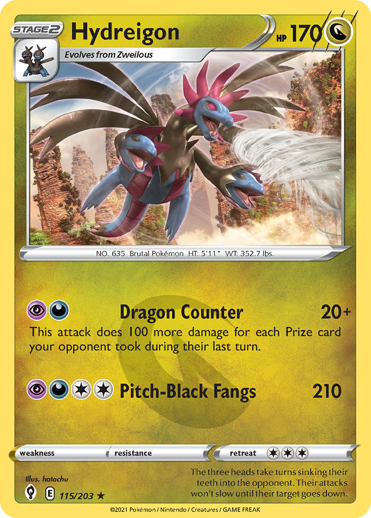 Hydreigon - Evolving Skies (Holo Rare) [EVS-115] English / Near Mint / Normal