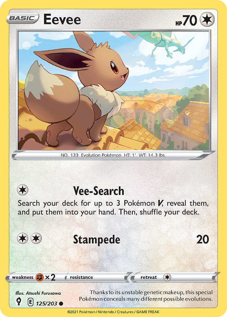 Eevee - Evolving Skies (Common) [EVS-125] English / Near Mint / Normal