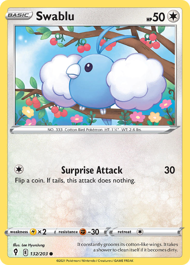 Swablu - Evolving Skies (Common) [EVS-132] English / Near Mint / Normal